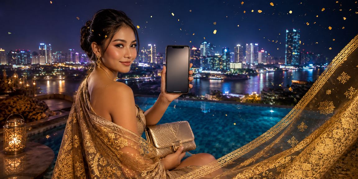 Model Vietnam menggunakan aplikasi casino di ponsel dengan tampilan antarmuka yang jelas